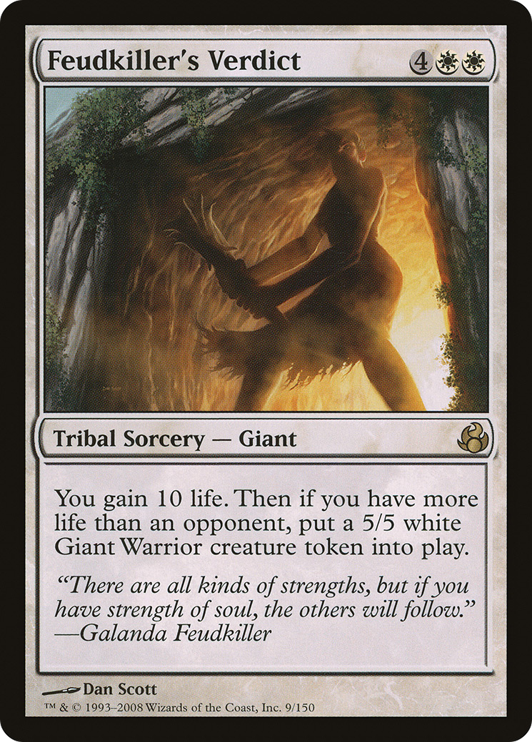 Feudkiller's Verdict (MOR-009) - Morningtide - Premium MTG Single from Wizards of the Coast - Just $0.08! Shop now at Game Crave Tournament Store