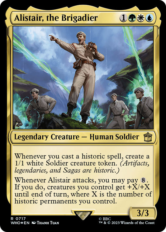 Alistair, the Brigadier (WHO-717) - Doctor Who Foil - Premium MTG Single from Wizards of the Coast - Just $0.26! Shop now at Game Crave Tournament Store