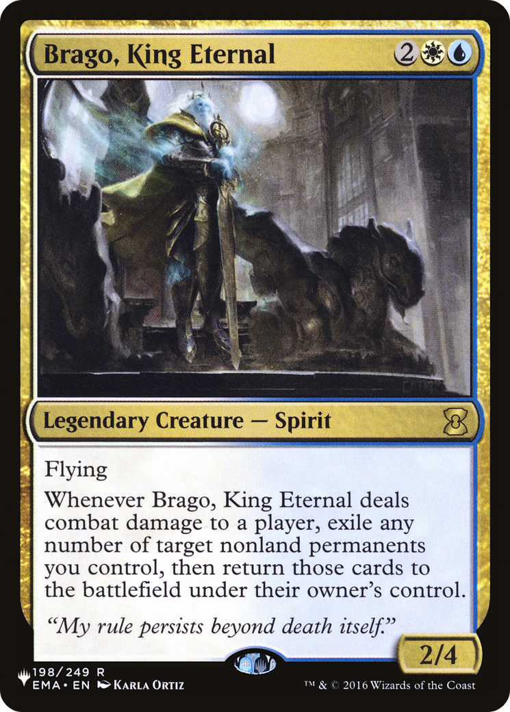 Brago, King Eternal (PLIST-708) - The List - Premium MTG Single from Wizards of the Coast - Just $1.06! Shop now at Game Crave Tournament Store