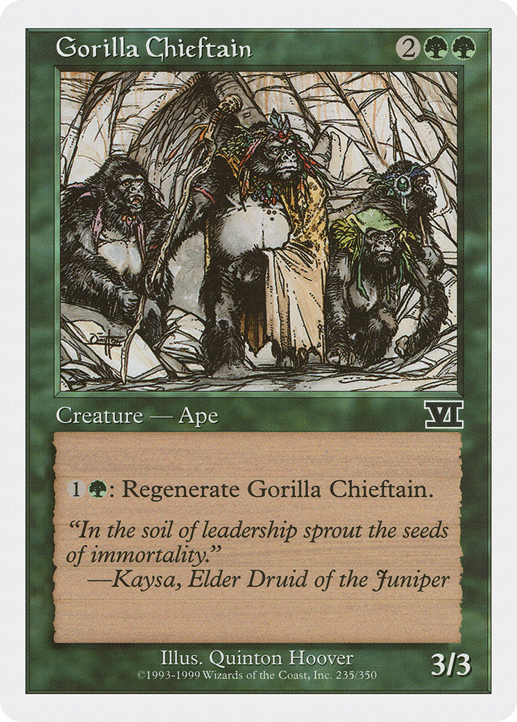 Gorilla Chieftain (6ED-235) - Classic Sixth Edition - Premium MTG Single from Wizards of the Coast - Just $0.08! Shop now at Game Crave Tournament Store