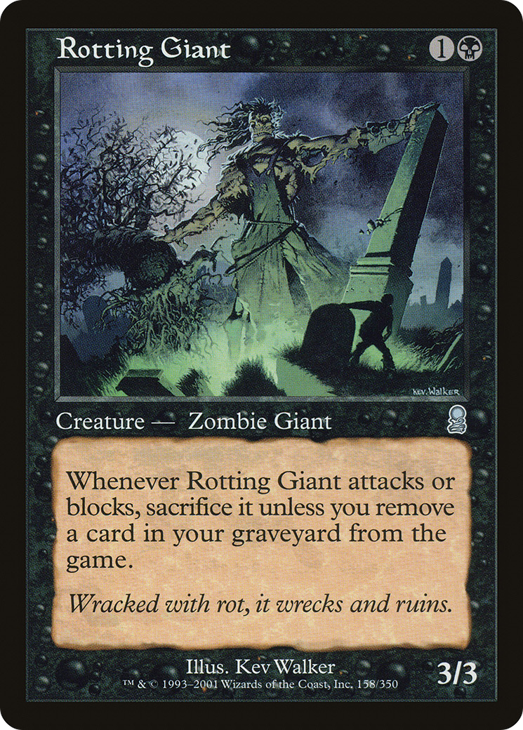 Rotting Giant (ODY-158) - Odyssey - Premium MTG Single from Wizards of the Coast - Just $0.08! Shop now at Game Crave Tournament Store