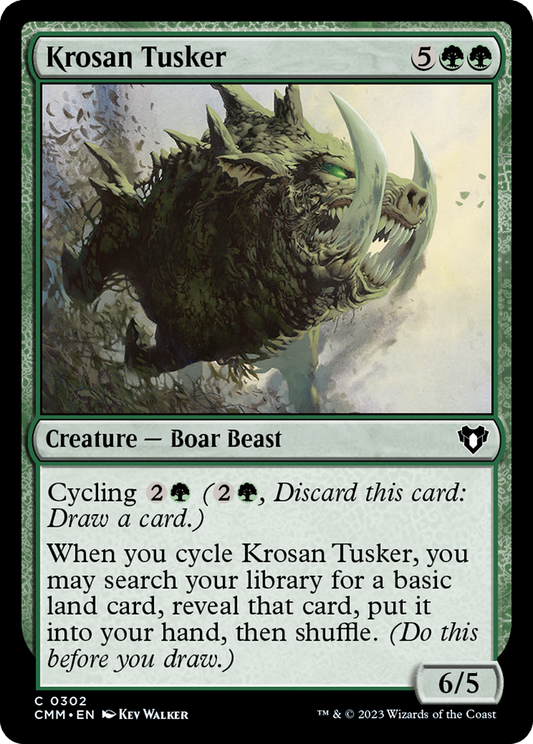 Krosan Tusker (CMM-302) - Commander Masters - Premium MTG Single from Wizards of the Coast - Just $0.08! Shop now at Game Crave Tournament Store
