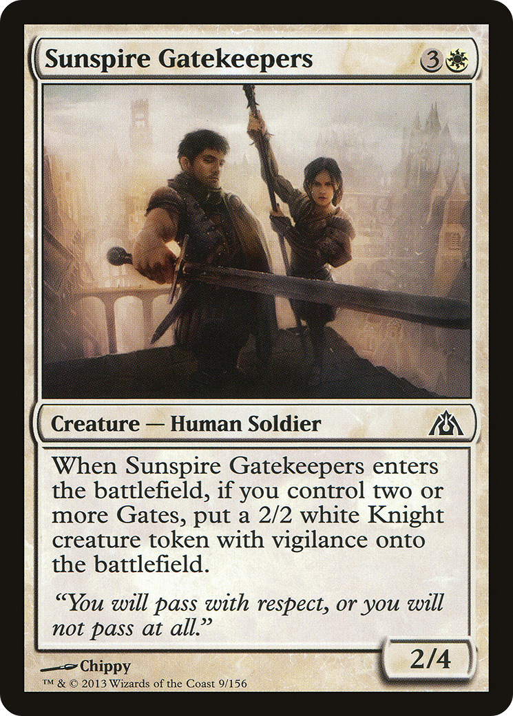 Sunspire Gatekeepers (DGM-009) - Dragon's Maze - Premium MTG Single from Wizards of the Coast - Just $0.08! Shop now at Game Crave Tournament Store