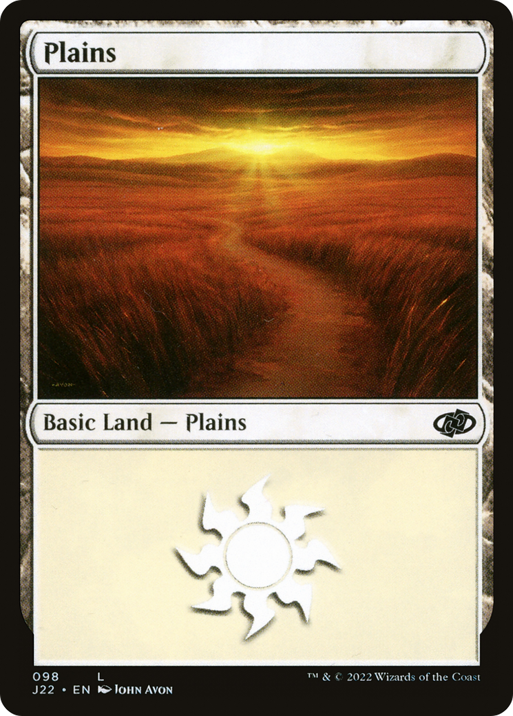 Plains (J22-098) - Jumpstart 2022 - Premium MTG Single from Wizards of the Coast - Just $0.08! Shop now at Game Crave Tournament Store