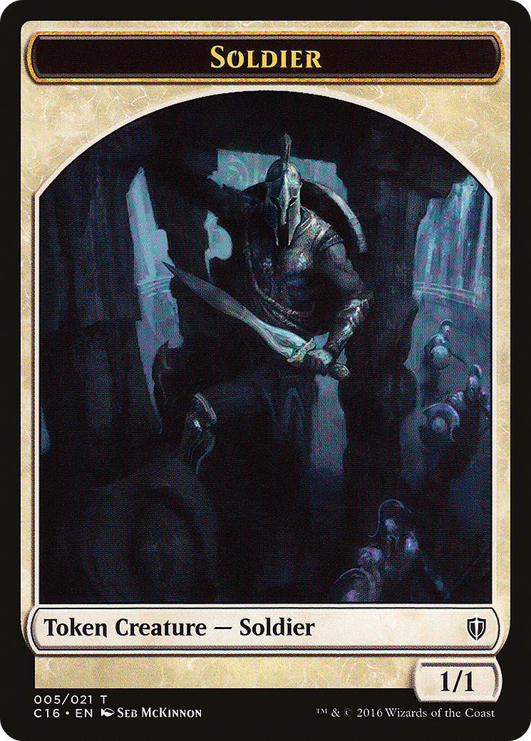 Soldier (TC16-005) - Commander 2016 Tokens - Premium MTG Single from Wizards of the Coast - Just $0.08! Shop now at Game Crave Tournament Store
