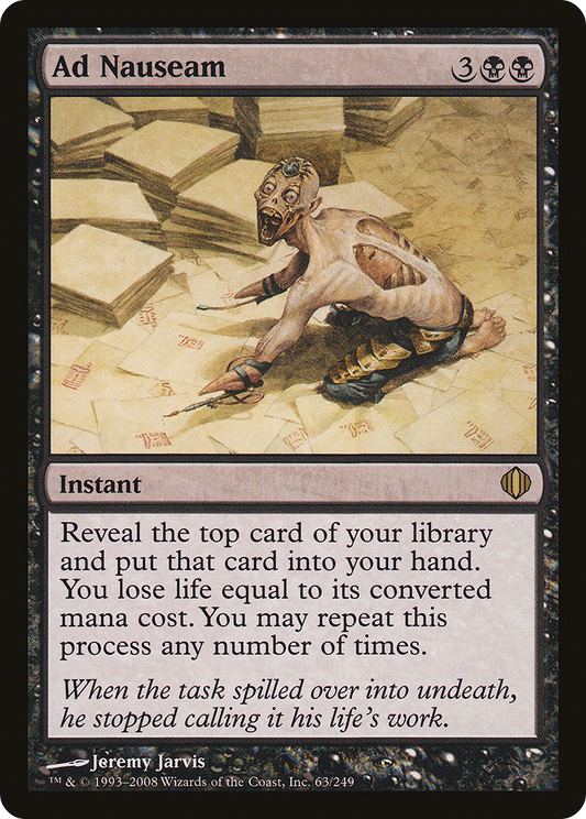 Ad Nauseam (ALA-063) - Shards of Alara Foil - Premium MTG Single from Wizards of the Coast - Just $23.02! Shop now at Game Crave Tournament Store