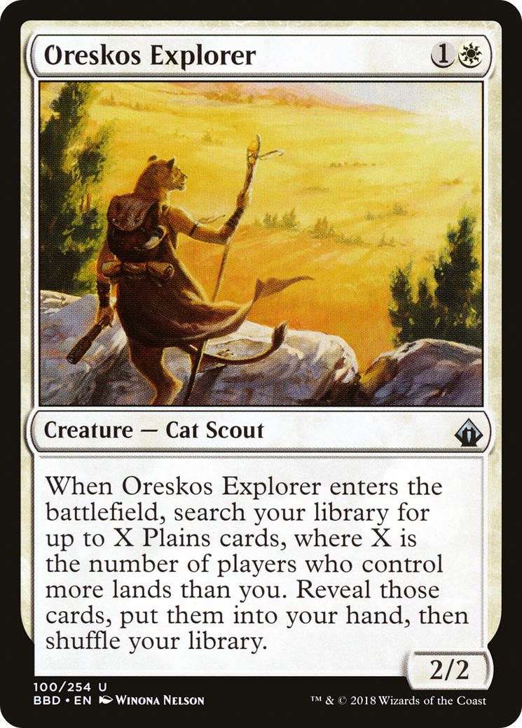 Oreskos Explorer (BBD-100) - Battlebond - Premium MTG Single from Wizards of the Coast - Just $0.08! Shop now at Game Crave Tournament Store