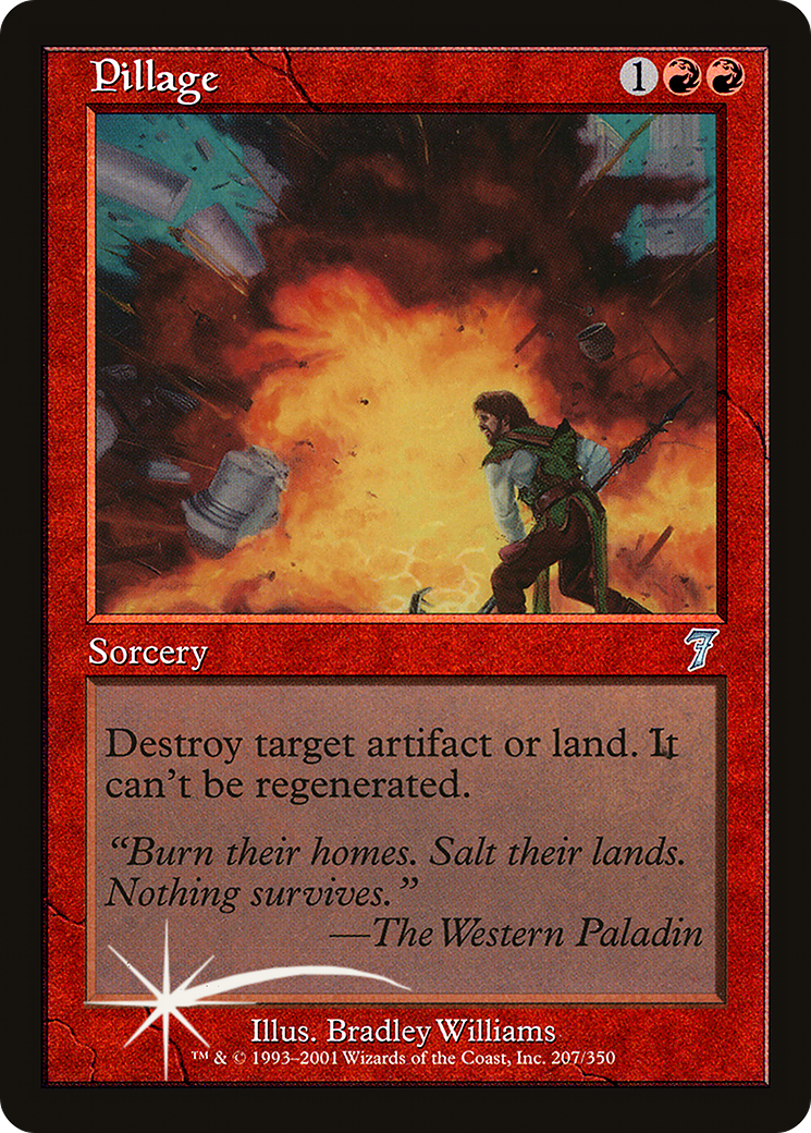 Pillage (7ED-207★) - Seventh Edition Foil - Premium MTG Single from Wizards of the Coast - Just $4.80! Shop now at Game Crave Tournament Store