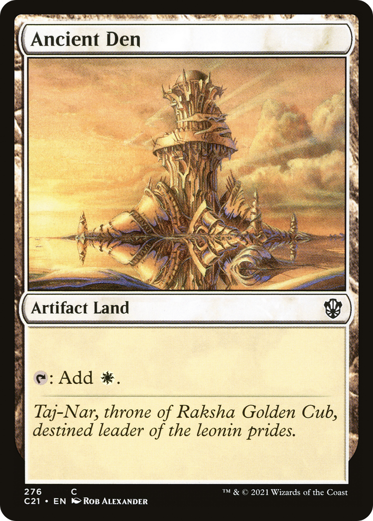 Ancient Den (C21-276) - Commander 2021 - Premium MTG Single from Wizards of the Coast - Just $1.08! Shop now at Game Crave Tournament Store