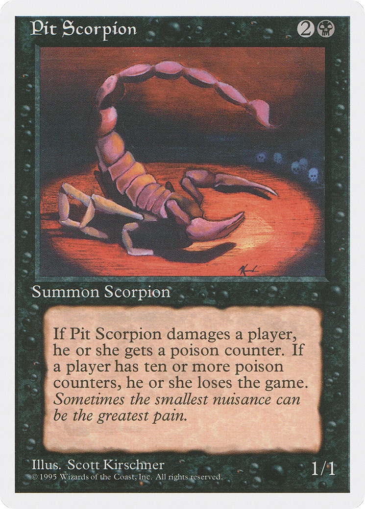 Pit Scorpion (4ED-153) - Fourth Edition - Premium MTG Single from Wizards of the Coast - Just $0.08! Shop now at Game Crave Tournament Store