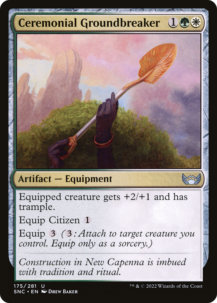 Ceremonial Groundbreaker (SNC-175) - Streets of New Capenna - Premium MTG Single from Wizards of the Coast - Just $0.08! Shop now at Game Crave Tournament Store