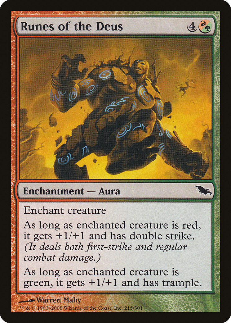 Runes of the Deus (SHM-215) - Shadowmoor - Premium MTG Single from Wizards of the Coast - Just $0.08! Shop now at Game Crave Tournament Store