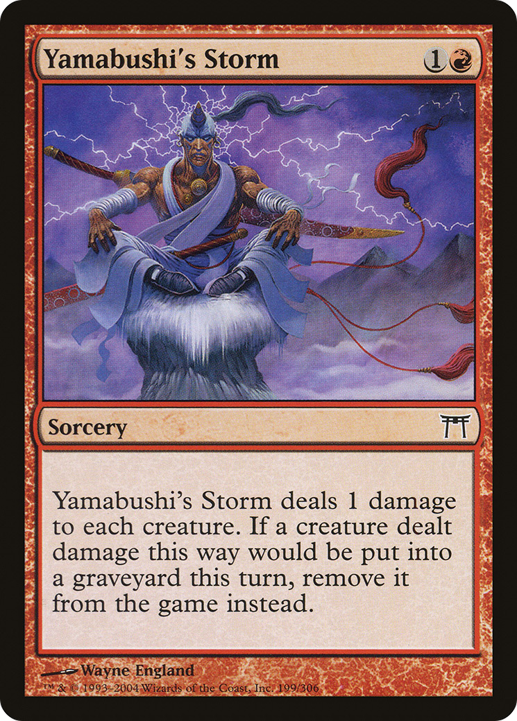 Yamabushi's Storm (CHK-199) - Champions of Kamigawa - Premium MTG Single from Wizards of the Coast - Just $0.08! Shop now at Game Crave Tournament Store