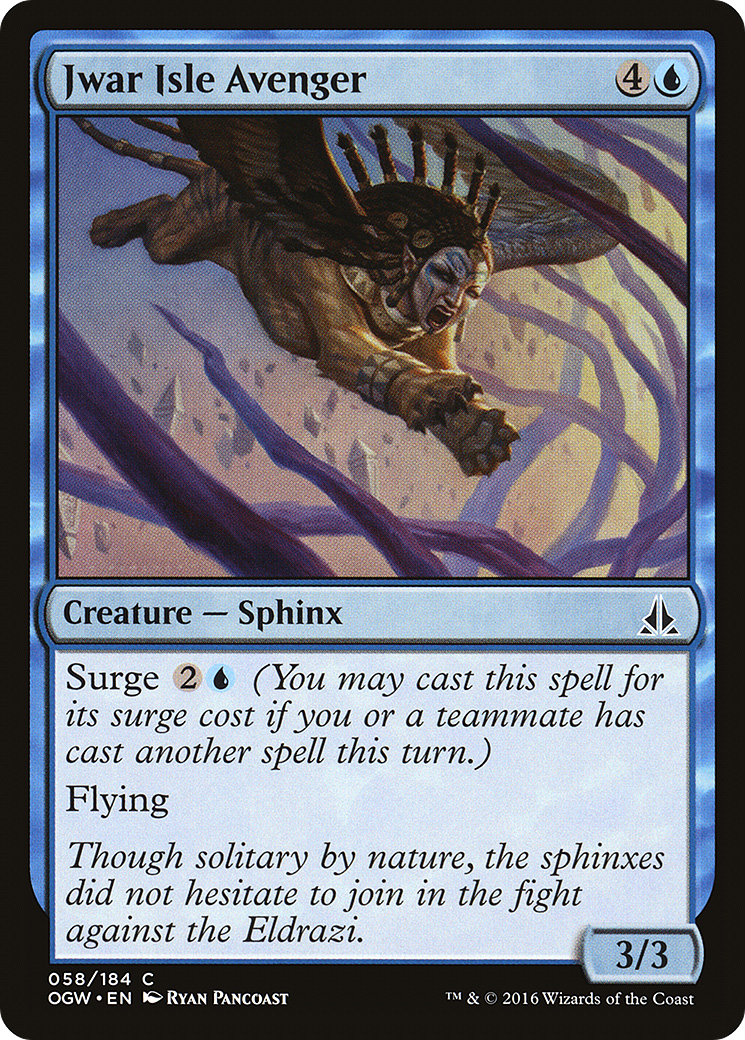 Jwar Isle Avenger (OGW-058) - Oath of the Gatewatch - Premium MTG Single from Wizards of the Coast - Just $0.08! Shop now at Game Crave Tournament Store