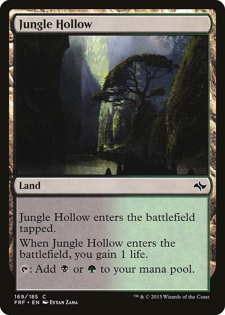 Jungle Hollow (FRF-169) - Fate Reforged - Premium MTG Single from Wizards of the Coast - Just $0.08! Shop now at Game Crave Tournament Store