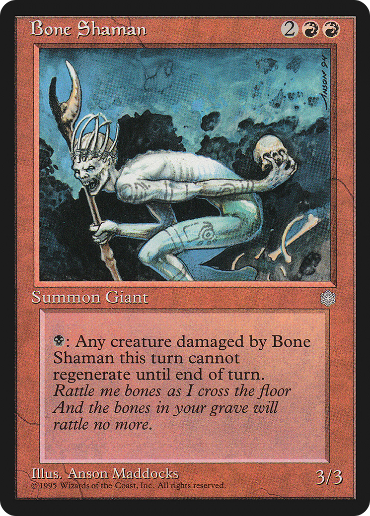 Bone Shaman (ICE-176) - Ice Age - Premium MTG Single from Wizards of the Coast - Just $0.08! Shop now at Game Crave Tournament Store