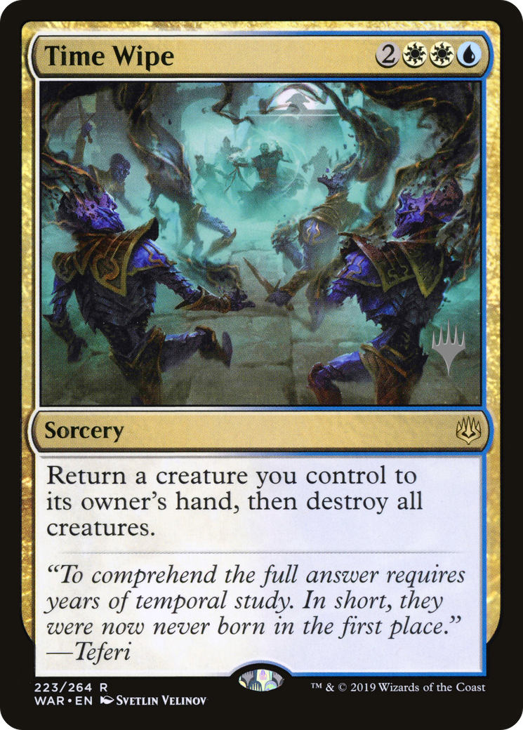 Time Wipe (PWAR-223P) - War of the Spark Promos - Premium MTG Single from Wizards of the Coast - Just $0.15! Shop now at Game Crave Tournament Store
