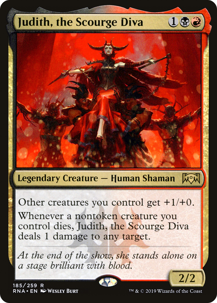 Judith, the Scourge Diva (RNA-185) - Ravnica Allegiance - Premium MTG Single from Wizards of the Coast - Just $0.08! Shop now at Game Crave Tournament Store