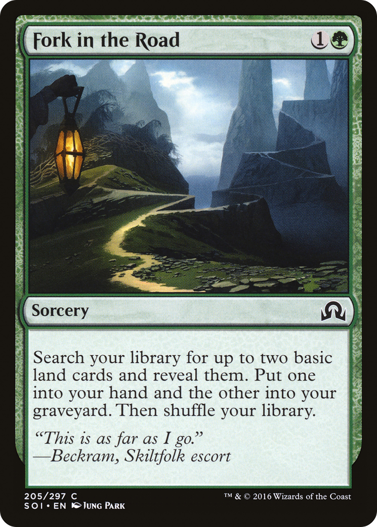 Fork in the Road (SOI-205) - Shadows over Innistrad - Premium MTG Single from Wizards of the Coast - Just $0.08! Shop now at Game Crave Tournament Store