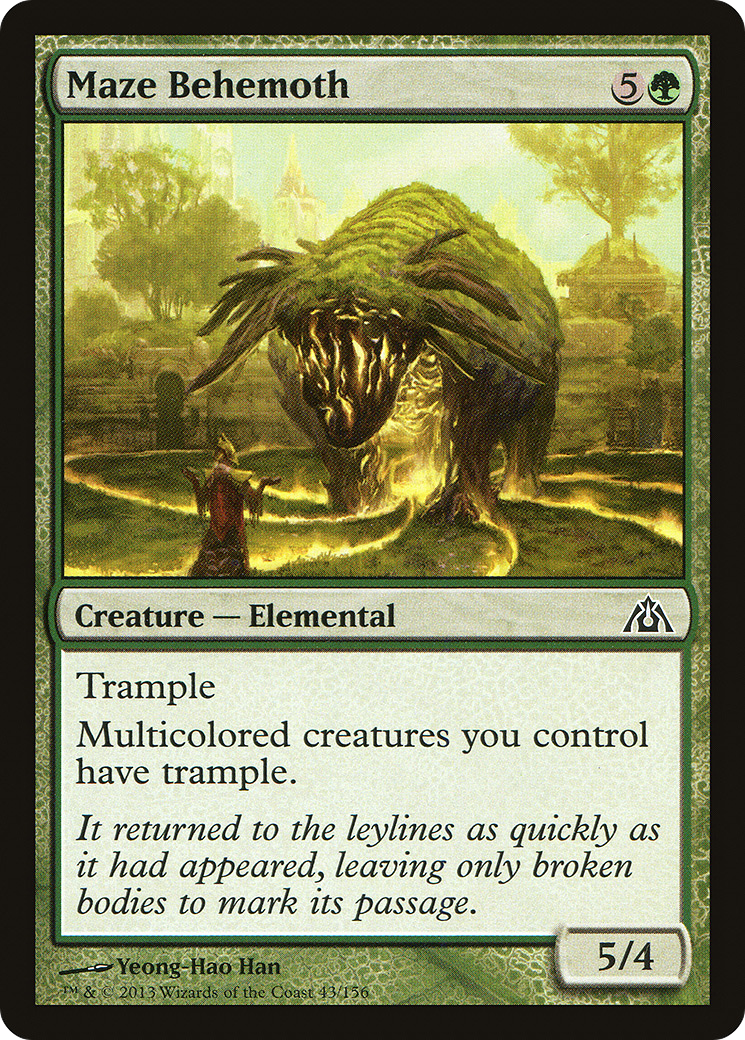 Maze Behemoth (DGM-043) - Dragon's Maze - Premium MTG Single from Wizards of the Coast - Just $0.25! Shop now at Game Crave Tournament Store
