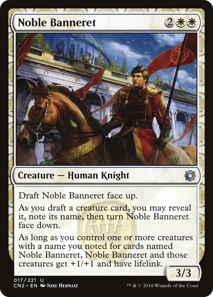 Noble Banneret (CN2-017) - Conspiracy: Take the Crown: (draft) - Premium MTG Single from Wizards of the Coast - Just $0.08! Shop now at Game Crave Tournament Store
