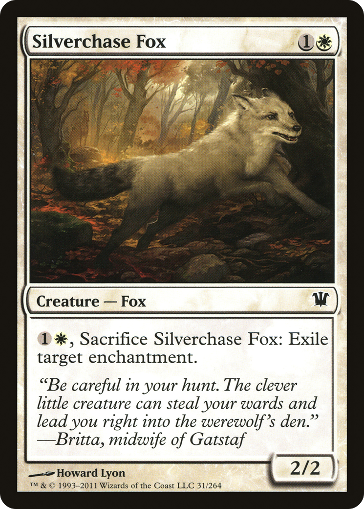 Silverchase Fox (ISD-031) - Innistrad Foil - Premium MTG Single from Wizards of the Coast - Just $0.36! Shop now at Game Crave Tournament Store
