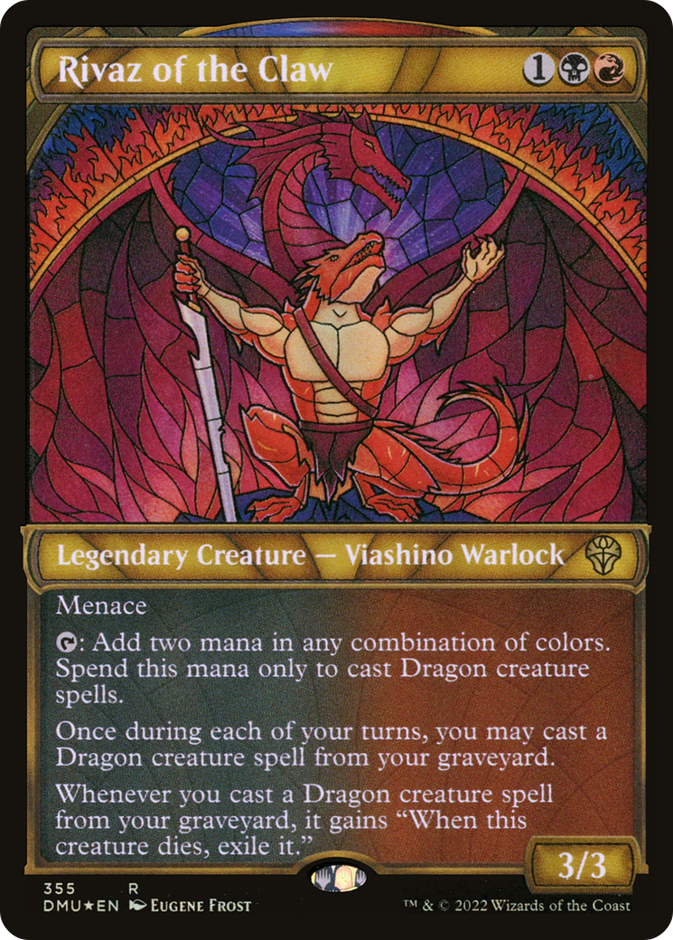 Rivaz of the Claw (DMU-355) - Dominaria United: (Showcase) Foil - Premium MTG Single from Wizards of the Coast - Just $1.06! Shop now at Game Crave Tournament Store