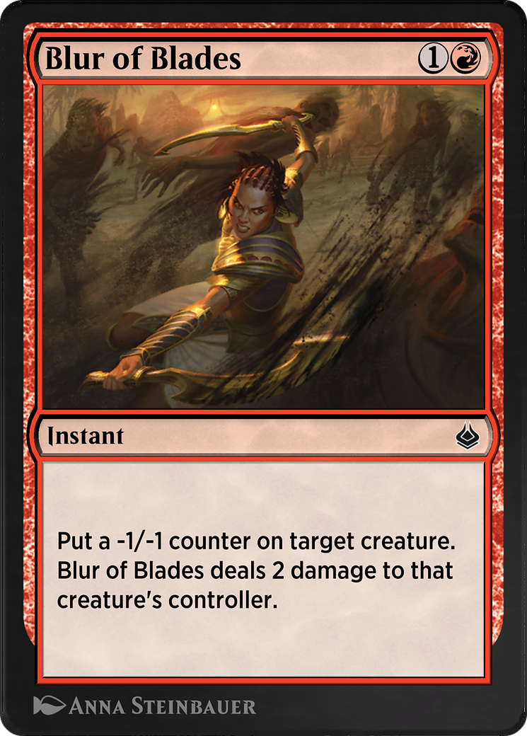 Blur of Blades (AKR-141) - Amonkhet Remastered - Premium MTG Single from Wizards of the Coast - Just $0! Shop now at Game Crave Tournament Store