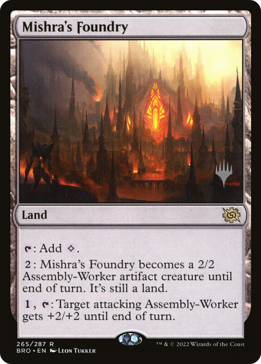 Mishra's Foundry (PBRO-265P) - The Brothers' War Promos - Premium MTG Single from Wizards of the Coast - Just $0.26! Shop now at Game Crave Tournament Store