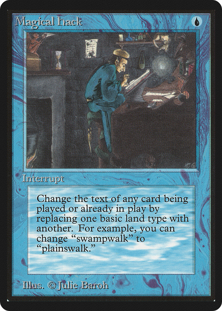 Magical Hack (LEB-064) - Limited Edition Beta - Premium MTG Single from Wizards of the Coast - Just $18.26! Shop now at Game Crave Tournament Store
