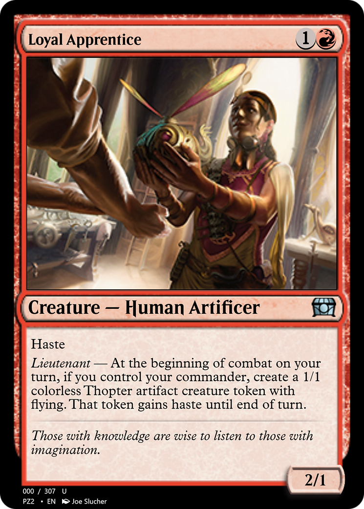 Loyal Apprentice (PZ2-70753) - Treasure Chest Foil - Premium MTG Single from Wizards of the Coast - Just $0! Shop now at Game Crave Tournament Store