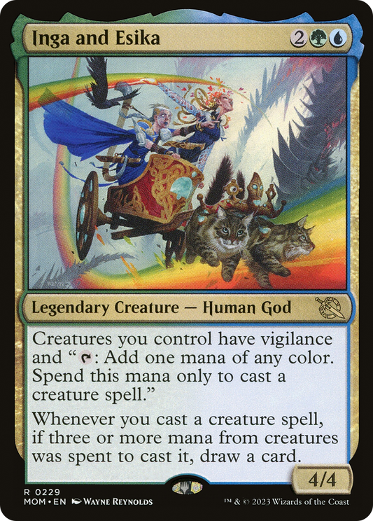 Inga and Esika (MOM-229) - March of the Machine Foil - Premium MTG Single from Wizards of the Coast - Just $0.40! Shop now at Game Crave Tournament Store