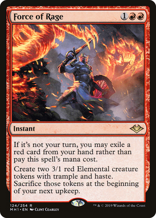 Force of Rage (MH1-124) - Modern Horizons - Premium MTG Single from Wizards of the Coast - Just $0.08! Shop now at Game Crave Tournament Store