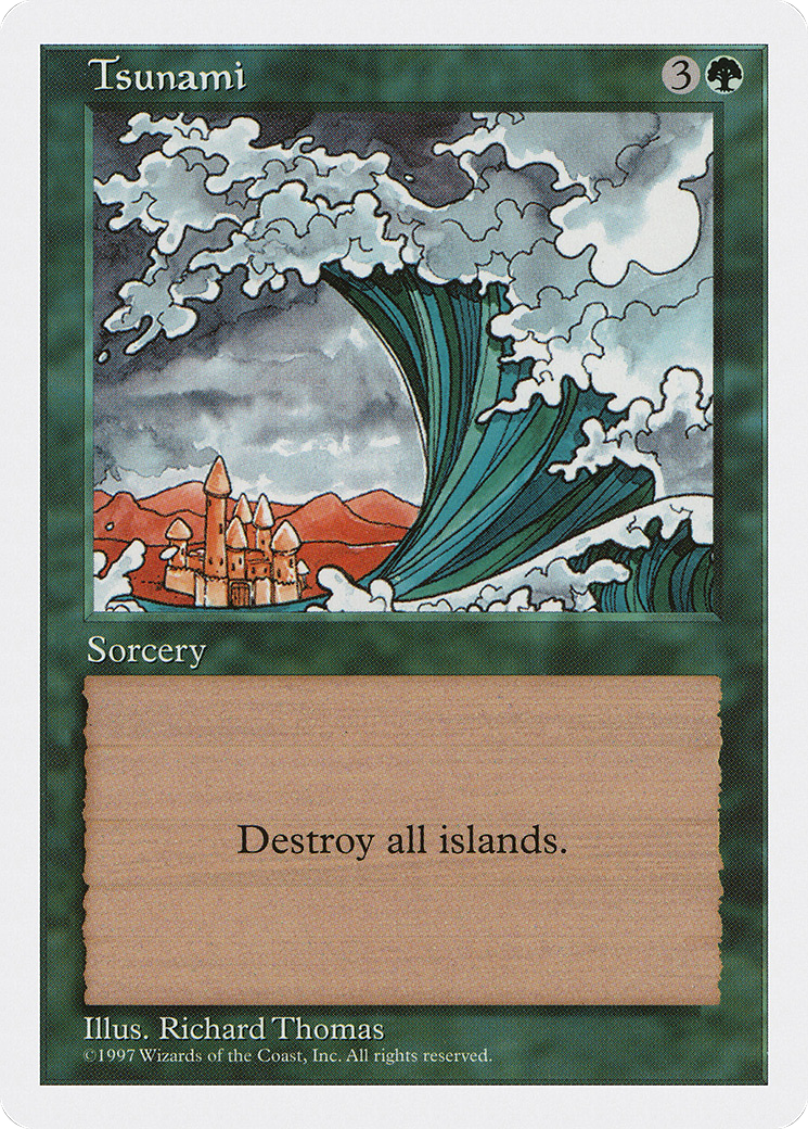 Tsunami (5ED-334) - Fifth Edition - Premium MTG Single from Wizards of the Coast - Just $0.08! Shop now at Game Crave Tournament Store