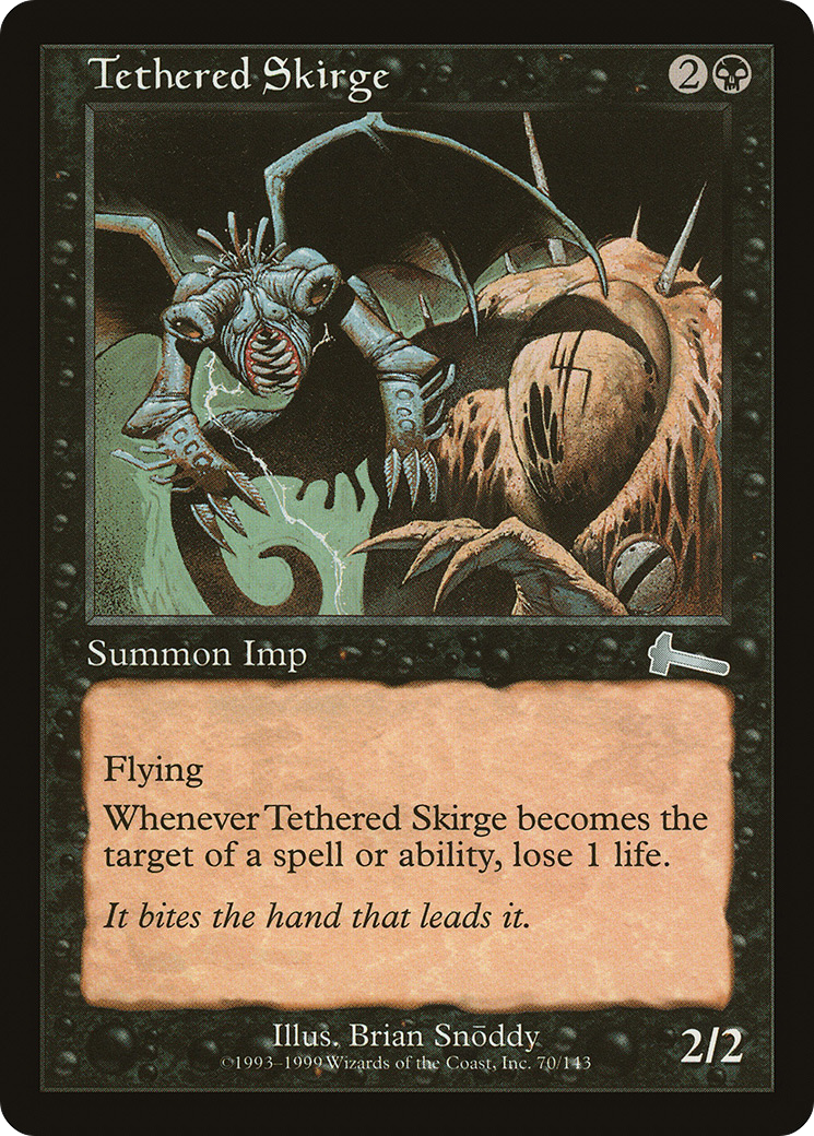 Tethered Skirge (ULG-070) - Urza's Legacy Foil - Premium MTG Single from Wizards of the Coast - Just $0.12! Shop now at Game Crave Tournament Store