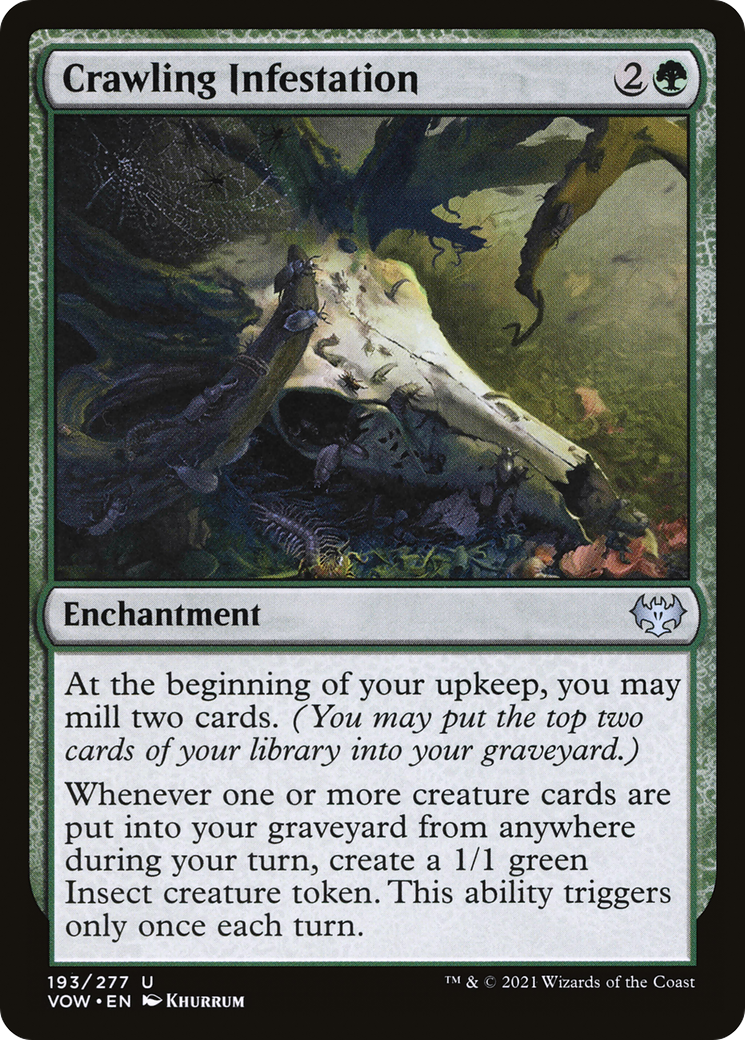 Crawling Infestation (VOW-193) - Innistrad: Crimson Vow - Premium MTG Single from Wizards of the Coast - Just $0.25! Shop now at Game Crave Tournament Store