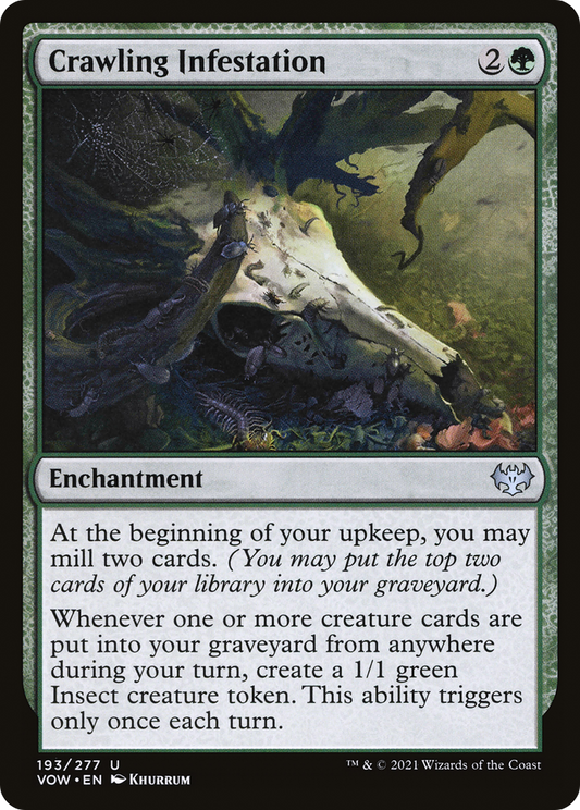 Crawling Infestation (VOW-193) - Innistrad: Crimson Vow - Premium MTG Single from Wizards of the Coast - Just $0.25! Shop now at Game Crave Tournament Store