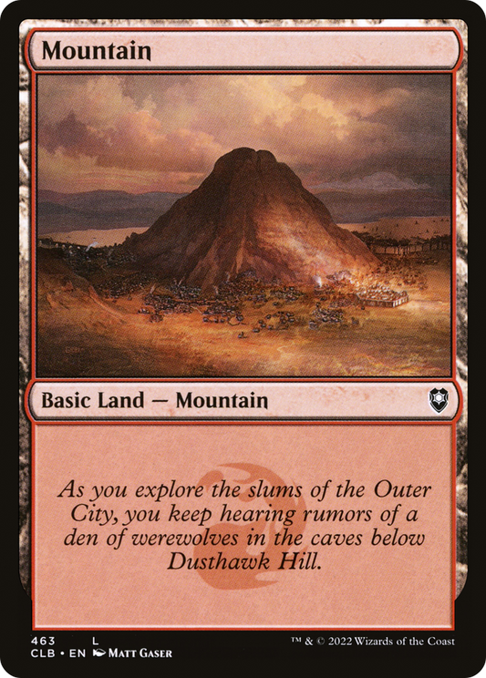 Mountain (CLB-463) - Commander Legends: Battle for Baldur's Gate Foil - Premium MTG Single from Wizards of the Coast - Just $0.25! Shop now at Game Crave Tournament Store