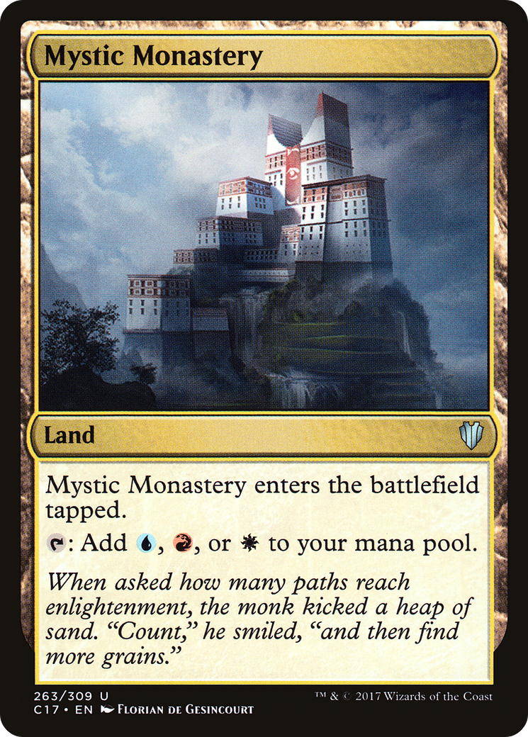 Mystic Monastery (C17-263) - Commander 2017 - Premium MTG Single from Wizards of the Coast - Just $0.08! Shop now at Game Crave Tournament Store