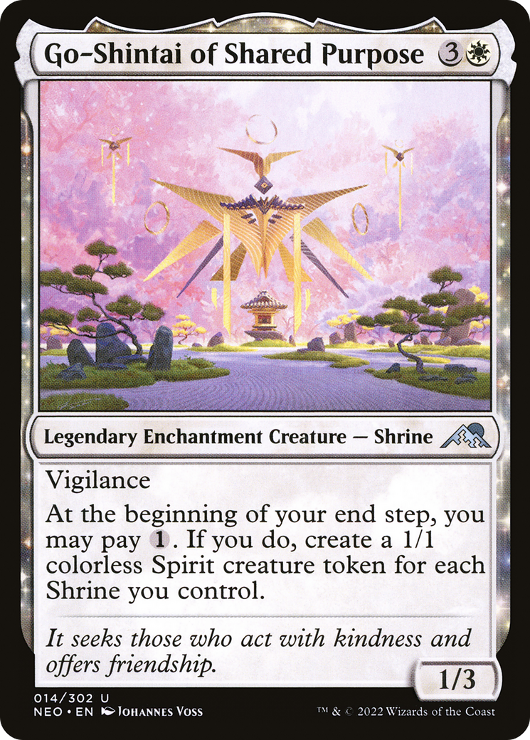 Go-Shintai of Shared Purpose (NEO-014) - Kamigawa: Neon Dynasty Foil - Premium MTG Single from Wizards of the Coast - Just $0.08! Shop now at Game Crave Tournament Store