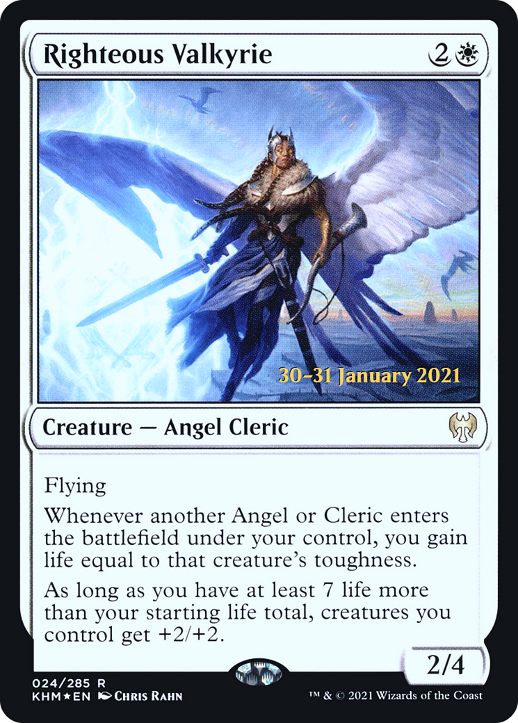 Righteous Valkyrie (PKHM-24S) - Kaldheim Promos Foil - Premium MTG Single from Wizards of the Coast - Just $1.33! Shop now at Game Crave Tournament Store