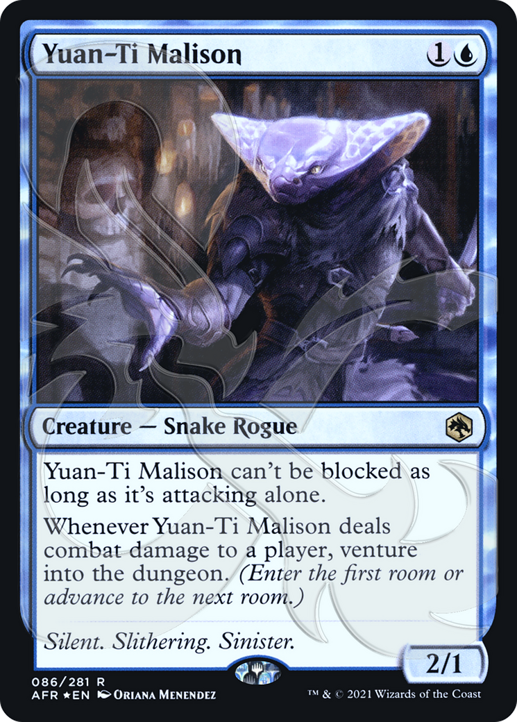 Yuan-Ti Malison (PAFR-86A) - Adventures in the Forgotten Realms Promos Foil - Premium MTG Single from Wizards of the Coast - Just $1.18! Shop now at Game Crave Tournament Store