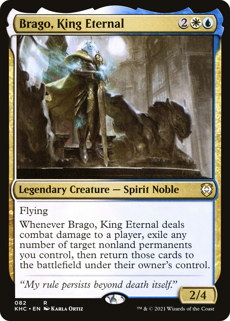 Brago, King Eternal (KHC-082) - Kaldheim Commander - Premium MTG Single from Wizards of the Coast - Just $2.74! Shop now at Game Crave Tournament Store
