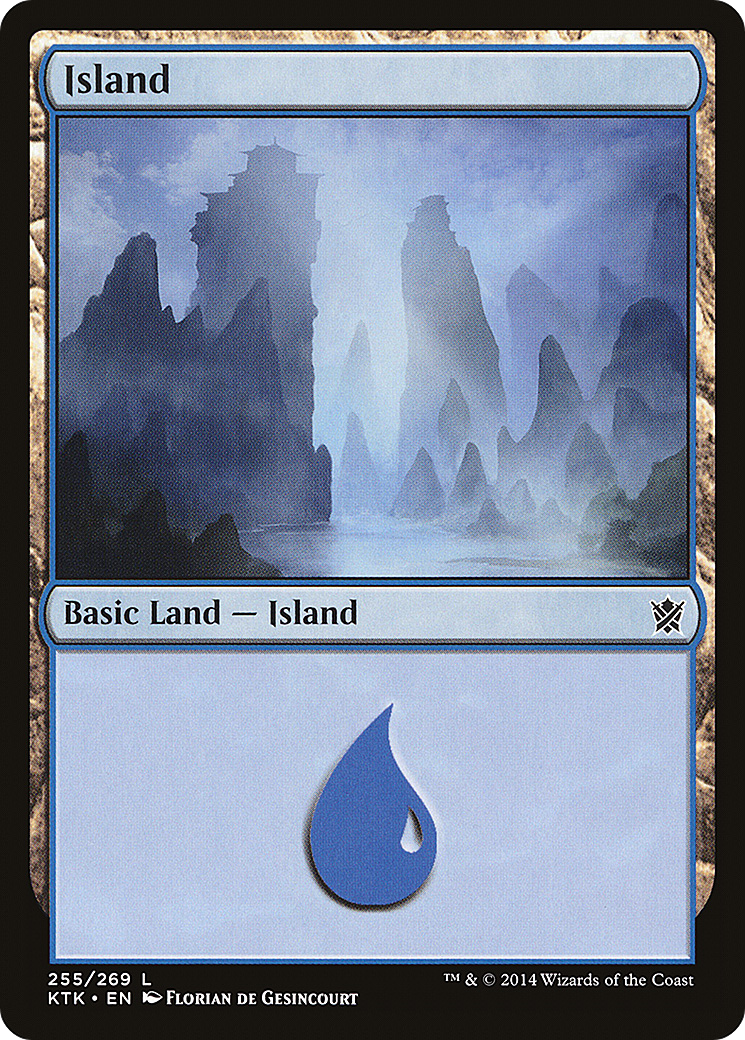 Island (KTK-255) - Khans of Tarkir - Premium MTG Single from Wizards of the Coast - Just $0.25! Shop now at Game Crave Tournament Store