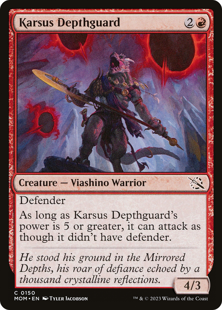 Karsus Depthguard (MOM-150) - March of the Machine - Premium MTG Single from Wizards of the Coast - Just $0.25! Shop now at Game Crave Tournament Store