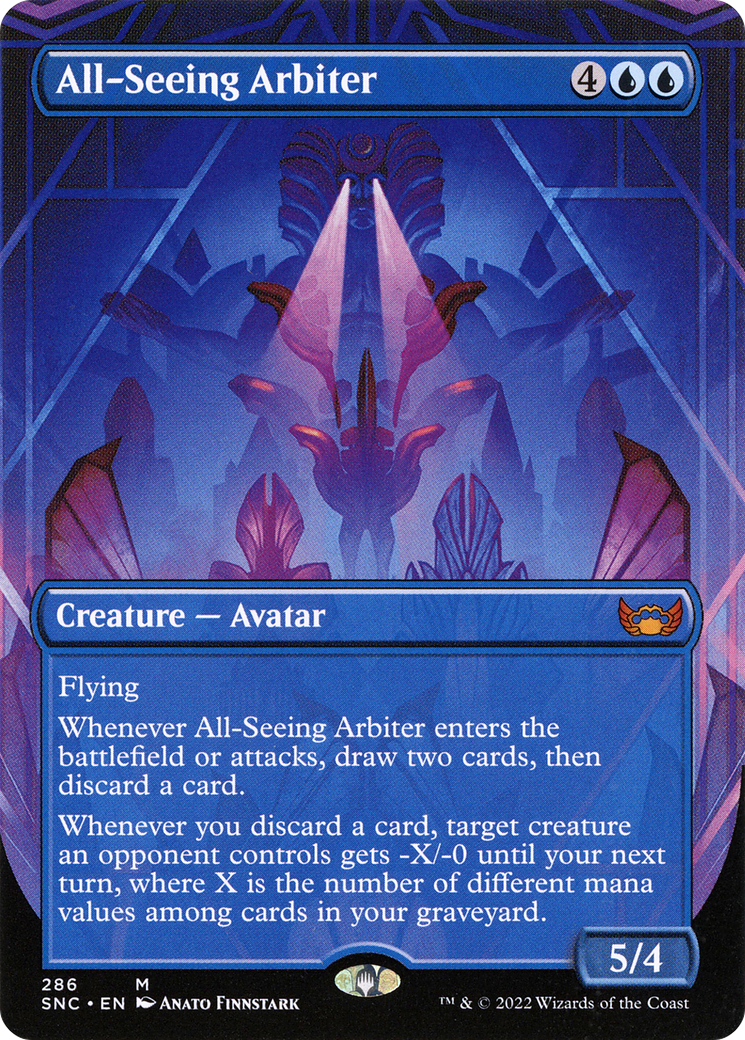 All-Seeing Arbiter (SNC-286) - Streets of New Capenna (Borderless) - Premium MTG Single from Wizards of the Coast - Just $0.33! Shop now at Game Crave Tournament Store
