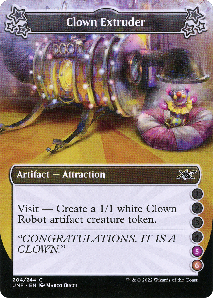 Clown Extruder (UNF-204D) - Unfinity - Premium MTG Single from Wizards of the Coast - Just $0.08! Shop now at Game Crave Tournament Store