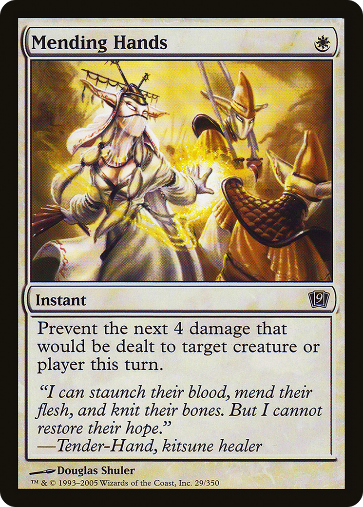 Mending Hands (9ED-29★) - Ninth Edition Foil - Premium MTG Single from Wizards of the Coast - Just $0.10! Shop now at Game Crave Tournament Store