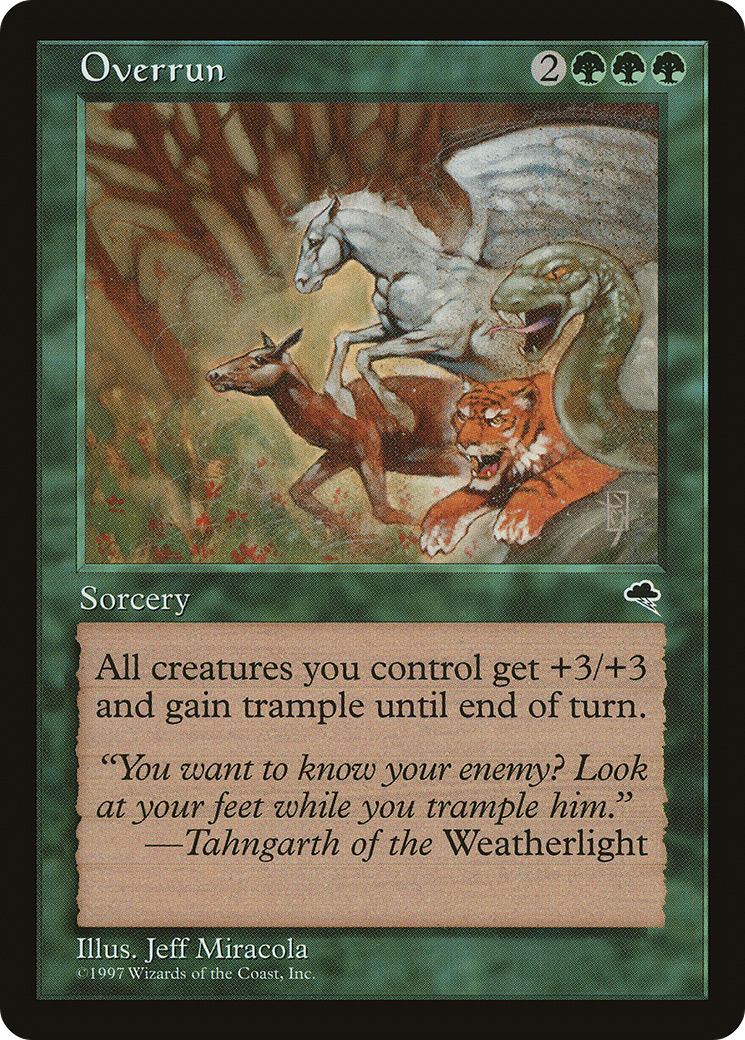 Overrun (TMP-243) - Tempest - Premium MTG Single from Wizards of the Coast - Just $0.50! Shop now at Game Crave Tournament Store