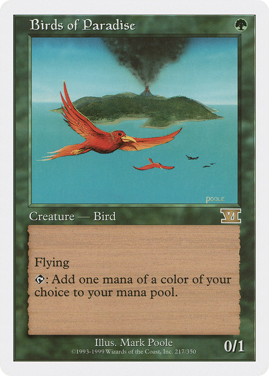 Birds of Paradise (6ED-217) - Classic Sixth Edition - Premium MTG Single from Wizards of the Coast - Just $9.22! Shop now at Game Crave Tournament Store